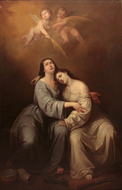 Die heilige Justa und die heilige Rufina von Antonio María Esquivel